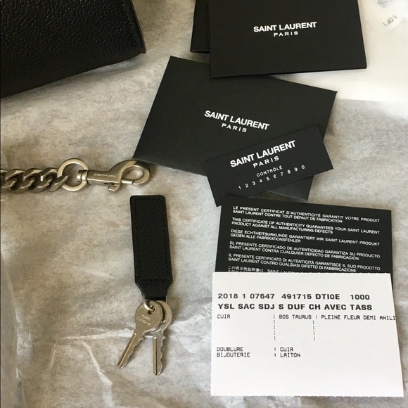 🎯SOLD🎯SAINT LAURENT Baby Sac de Jour Black NEW - Picture 8 of 8